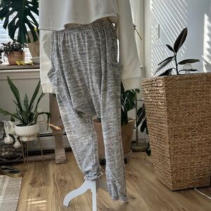 Free People Intimately size L heather grey yoga joggers